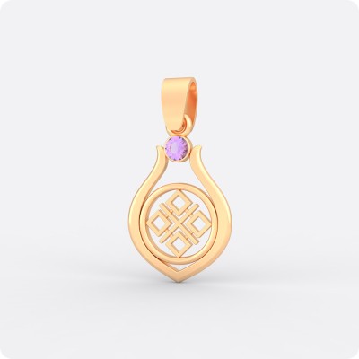 Оберег Макошь (Мокошь) из золота с камнем (капелька)