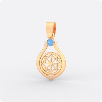 Оберег Молвинец из золота с камнем (капелька)