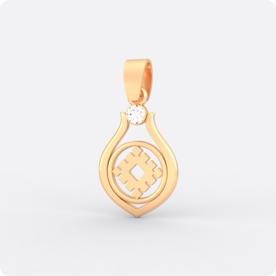 Оберег Репейник счастья из золота с камнем (капелька)