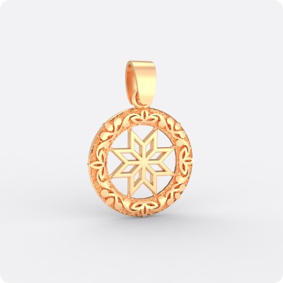 Оберег Алатырь из золота (малый)