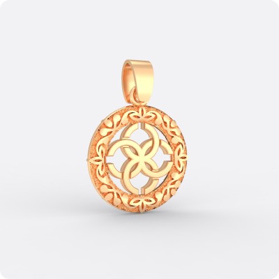 Оберег Свадебник из золота в круге (малый)