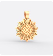 Оберег Боговник из золота в Ярило