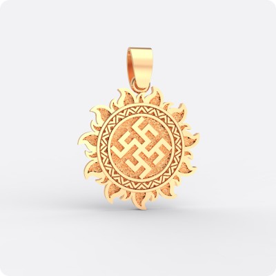 Оберег Цветок Папоротника из золота в Ярило