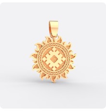 Оберег Репейник Счастья из золота в Ярило