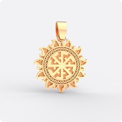 Оберег Свитовит из золота в Ярило