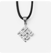 Оберег Одолень трава из серебра (малый)