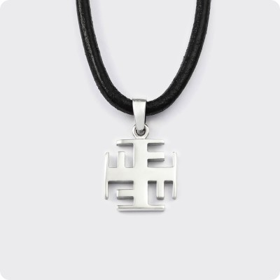 Оберег Ратибор из серебра (малый)