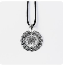 Оберег Макошь (Мокошь) в берёзовых листьях