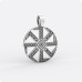 Коловрат со Звездой Руси из серебра