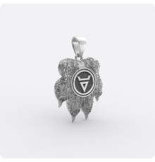 Оберег печать Велеса (Волоса) - Волчья лапа (объёмная)