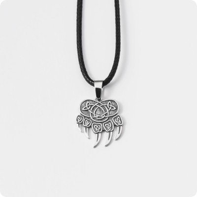 Медвежья лапа - печать Велеса (Волоса) из серебра