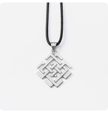 Оберег Символ Белобога из серебра