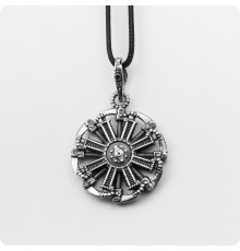 Подвеска из серебра Коловрат - Авиамотор Стимпанк