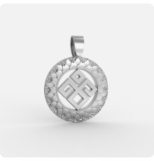 Оберег Даждьбог из серебра (Горыныч)