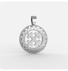 Оберег Крест Мары (Марены) из серебра (Горыныч)