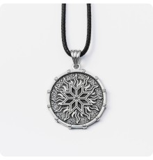 Алатырь с Солнцем из серебра