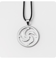 Оберег Символ Рода из серебра в круге