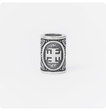 Шарм - богатырь из серебра с оберегом Ратибор