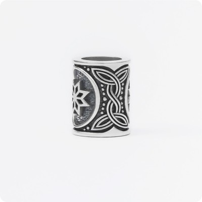 Шарм - богатырь из серебра с оберегом Алатырь