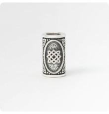 Шарм - богатырь из серебра с оберегом Звезда Лады-богородицы