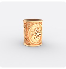 Шарм - богатырь из золота с оберегом Алатырь