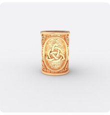 Шарм - богатырь из золота с оберегом Триглав