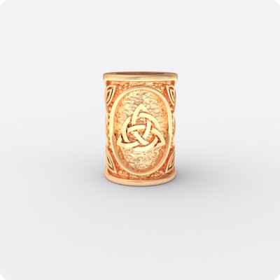 Шарм - богатырь из золота с оберегом Триглав