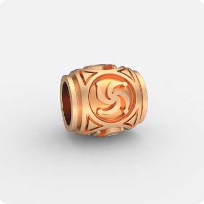 Шарм - бусина Символ Рода из золота