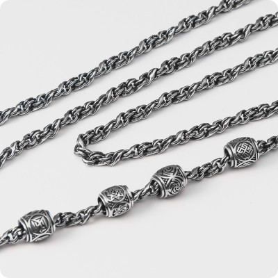 Шарм - бусина с оберегом Стрибожич из серебра