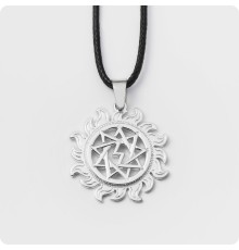 Оберег Перуница из серебра в Солнышке