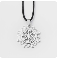 Оберег Свитовит (Свентовит) из серебра в Солнышке