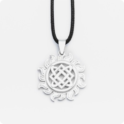 Оберег Звезда Лады-богородицы из серебра в Солнышке