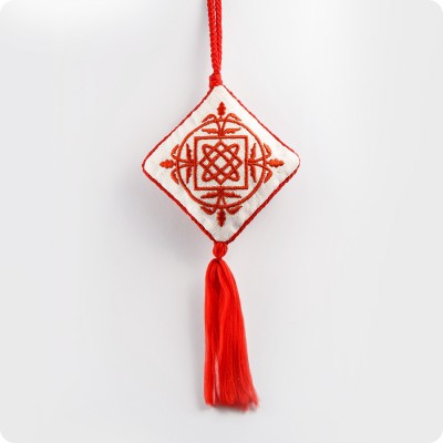 Вышивка оберег со славянским символом Звезда Лады-богородицы