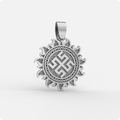 Оберег Боговник из серебра в Ярило