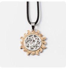 Оберег Перуница из серебра с золотом в Ярило