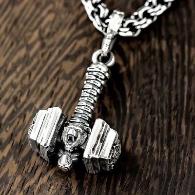 Молот с Оберегом Валькирия из серебра