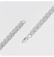 Серебряный браслет плетение Роза