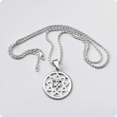 Серебряная цепь Колос граненый