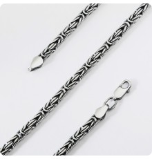 Серебряная цепь Византия (Лисий хвост) - (3,2мм)