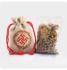 Мешочек с оберегом Цветок Папоротника (вышивка)